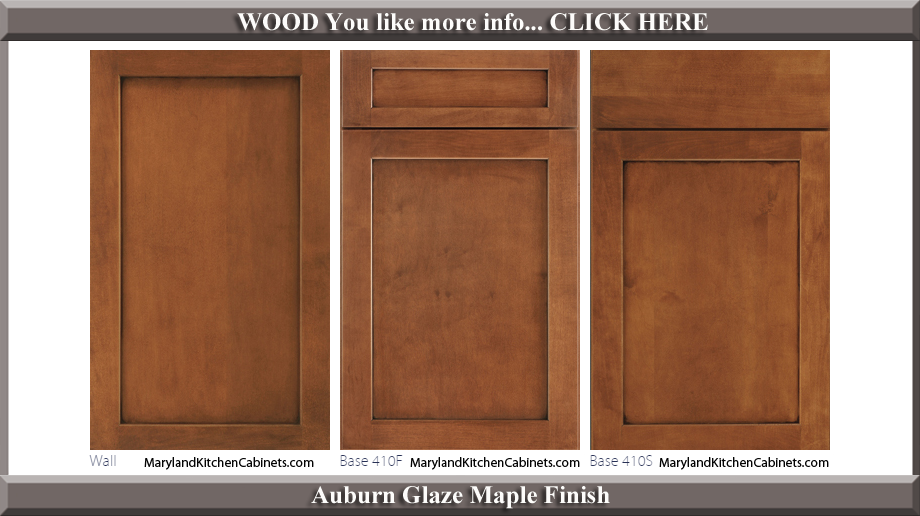 410 Auburn Glaze Maple Finish Cabinet Door Style