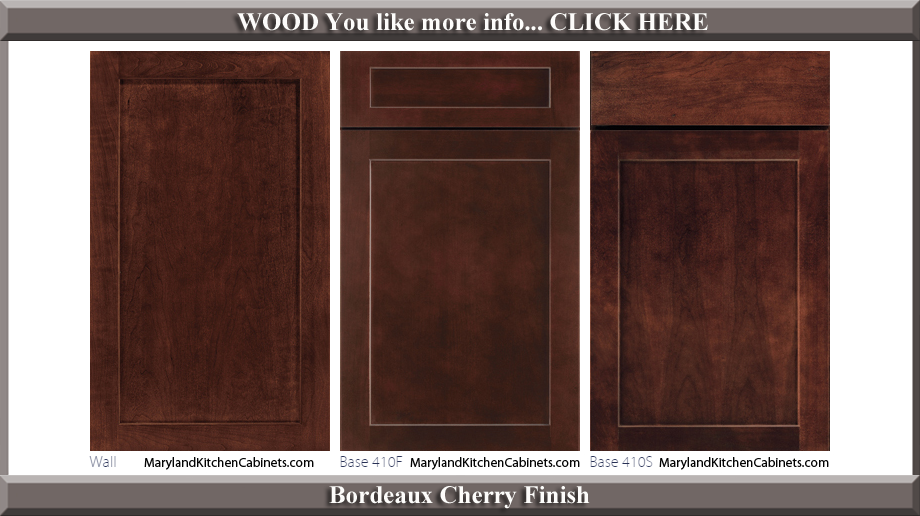 410 Bordeaux Cherry Finish Cabinet Door Style