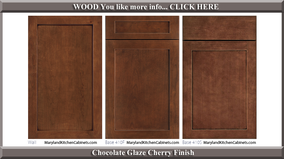 410 Chocolate Glaze Cherry Finish Cabinet Door Style