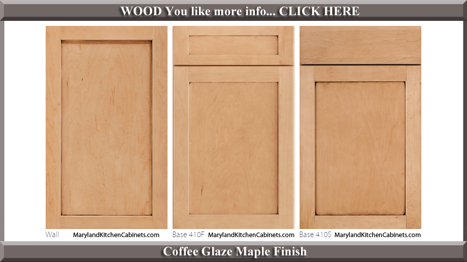 410 Coffee Glaze Maple Finish Cabinet Door Style