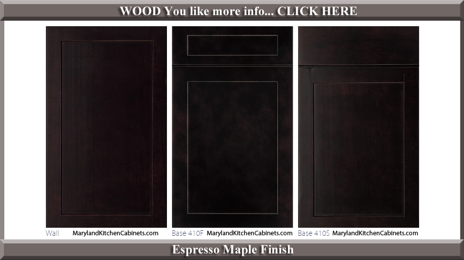 410 Espresso Maple Finish Cabinet Door Style