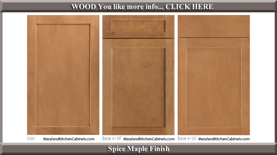 410 Spice Maple Finish Cabinet Door Style