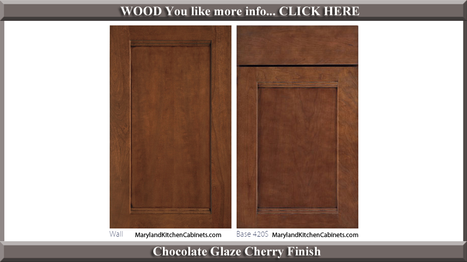 420 Chocolate Glaze Cherry Finish Cabinet Door Style