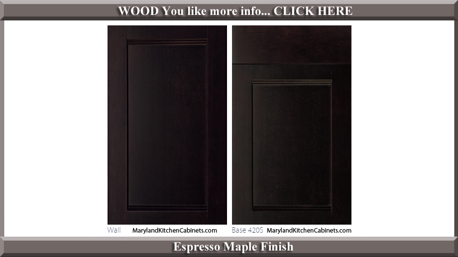 420 Espresso Maple Finish Cabinet Door Style