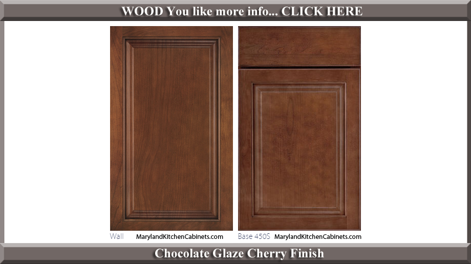 450 Chocolate Glaze Cherry Finish Cabinet Door Style