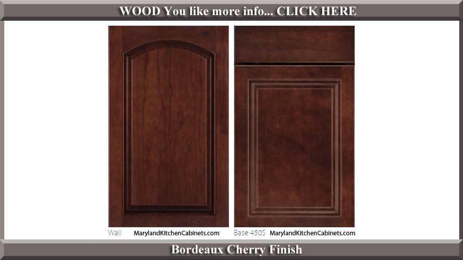 451 Bordeaux Cherry Finish Cabinet Door Style