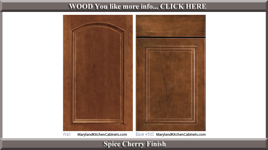 451 Spice Cherry Finish Cabinet Door Style