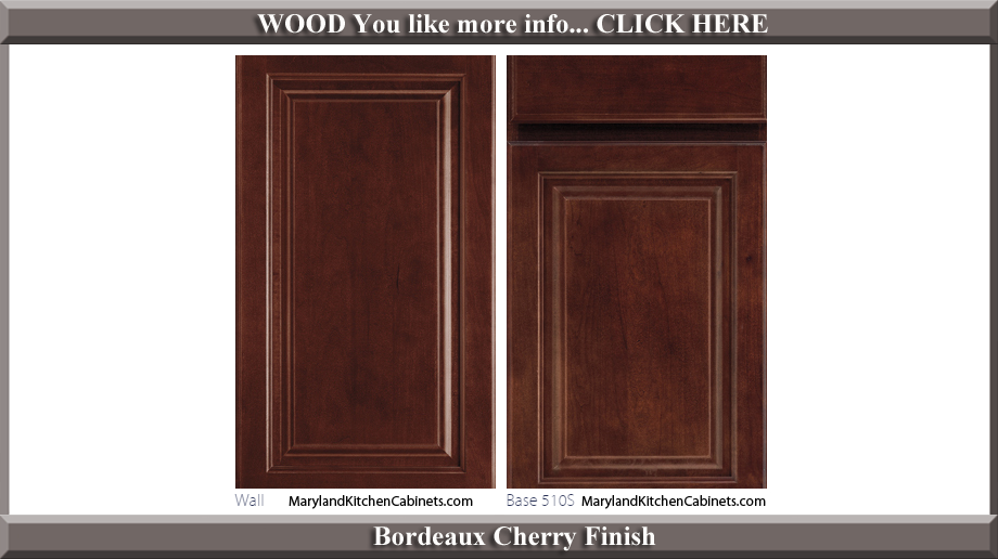 510 Bordeaux Cherry Finish Cabinet Door Style