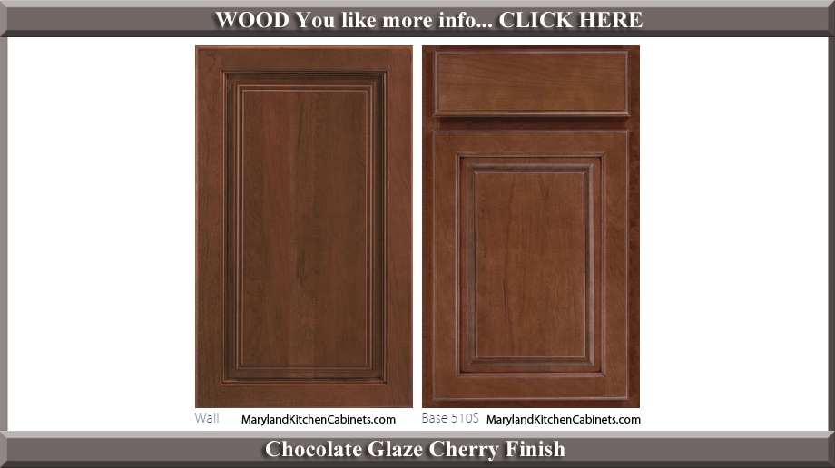 510 Chocolate Glaze Cherry Finish Cabinet Door Style