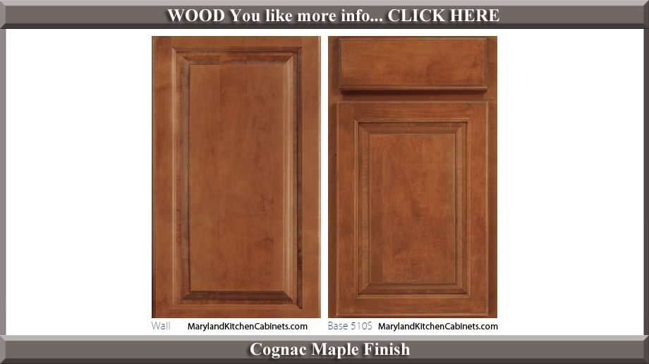 510 Cognac Maple Finish Cabinet Door Style