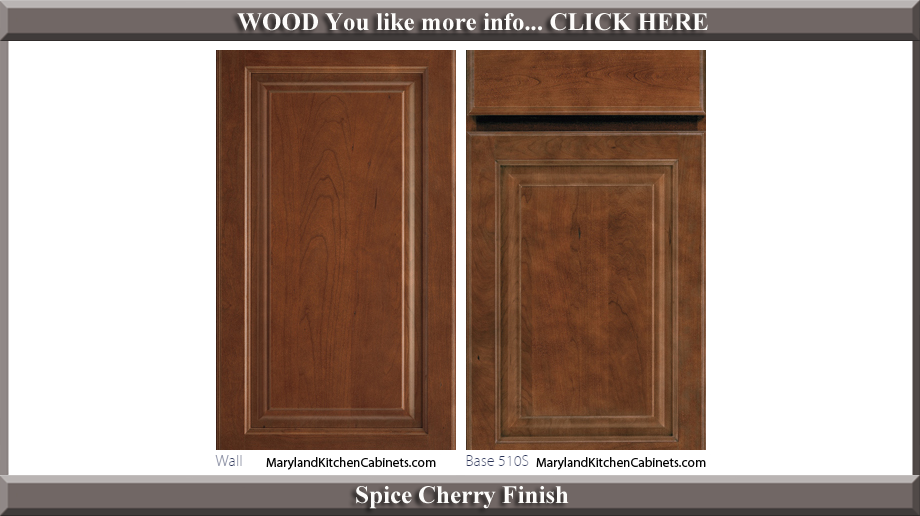 510 Spice Cherry Finish Cabinet Door Style