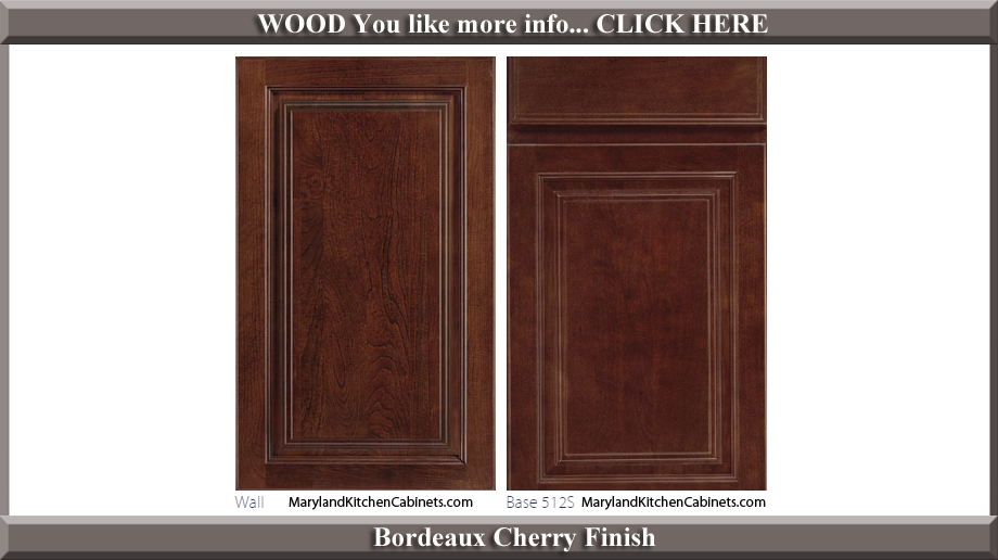 512 Bordeaux Cherry Finish Cabinet Door Style