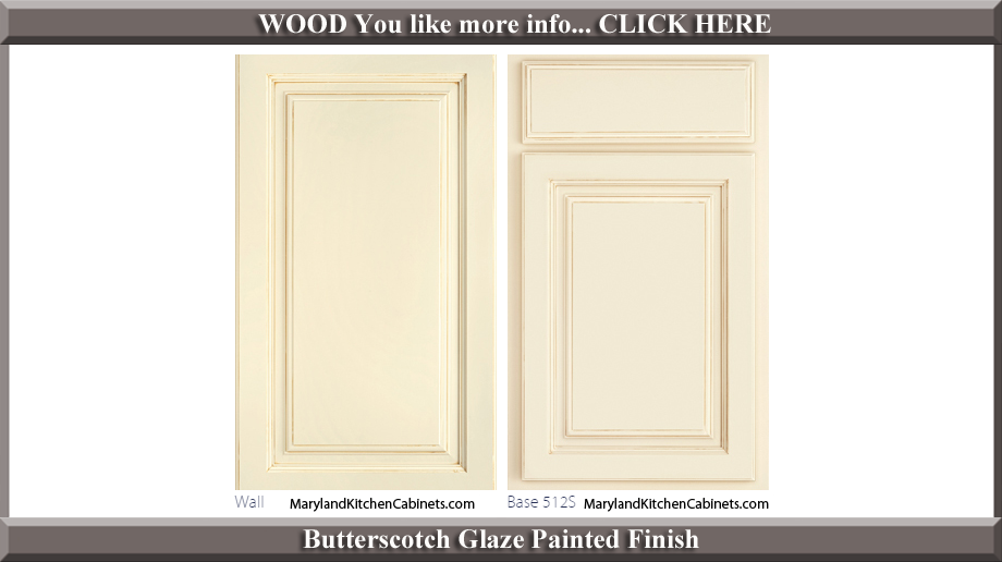 512 Butterscotch Glaze Finish Cabinet Door Style