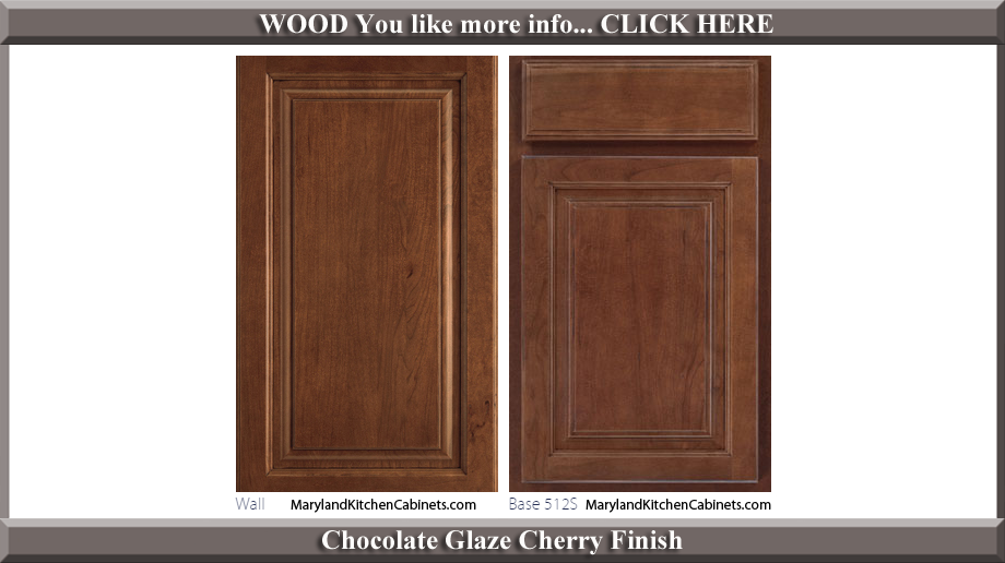 512 Chocolate Glaze Cherry Finish Cabinet Door Style