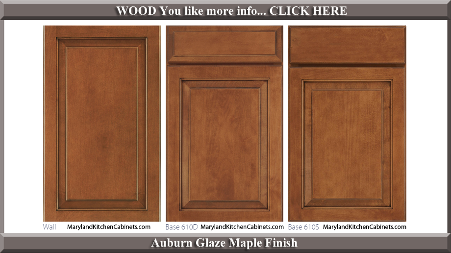 610 Auburn Glaze Maple Finish Cabinet Door Style