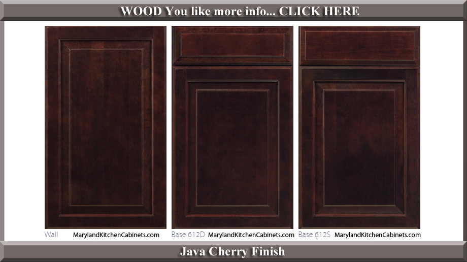 612 Java Cherry Finish Cabinet Door Style