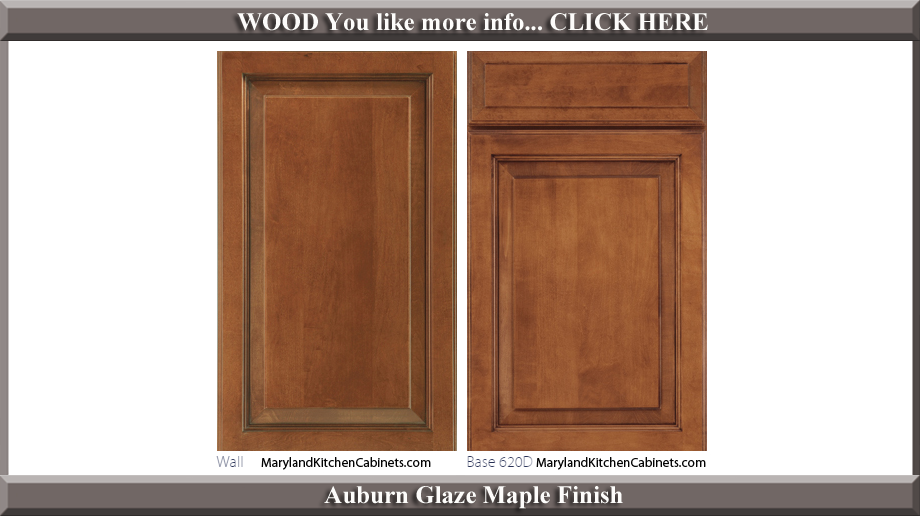 620 Auburn Glaze Maple Finish Cabinet Door Style