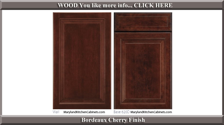 620 Bordeaux Cherry Finish Cabinet Door Style