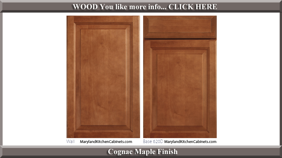 620 Cognac Maple Finish Cabinet Door Style