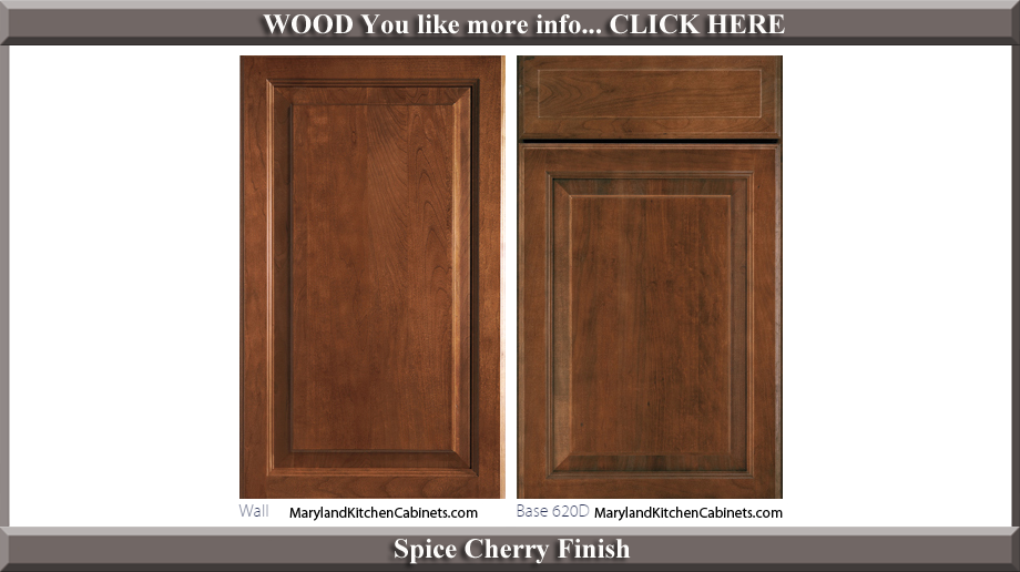 620 Spice Cherry Finish Cabinet Door Style