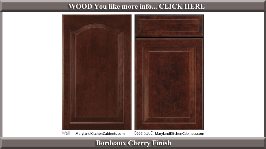 621 Bordeaux Cherry Finish Cabinet Door Style