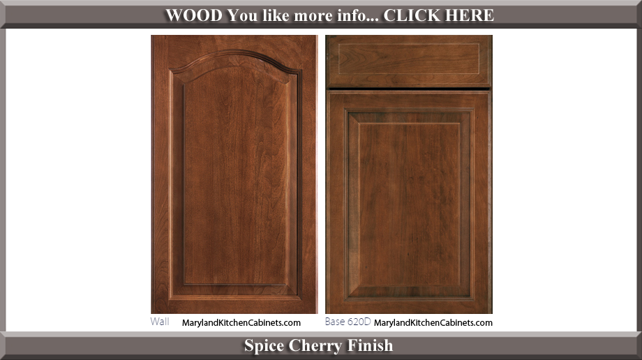 621 Spice Cherry Finish Cabinet Door Style