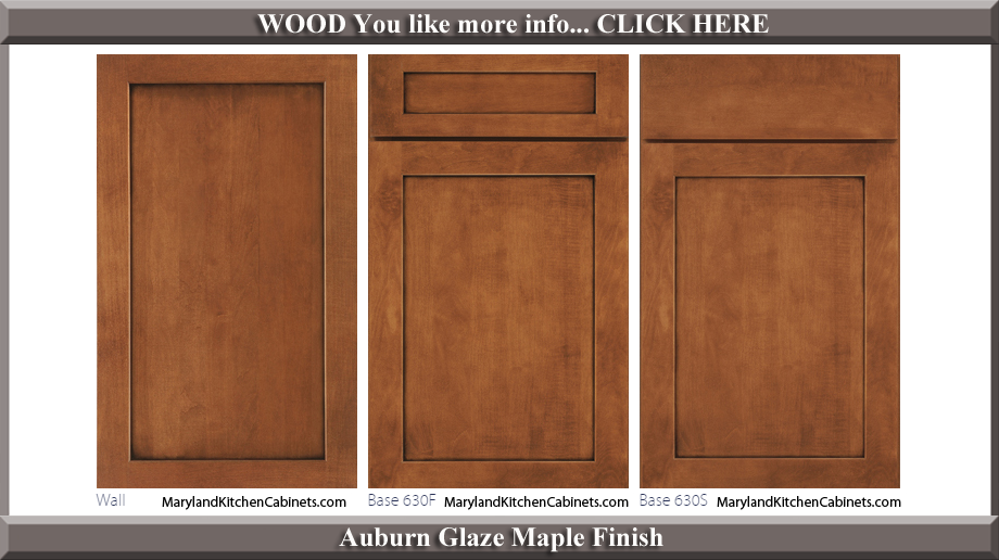 630 Auburn Glaze Maple Finish Cabinet Door Style