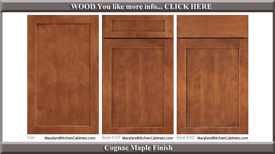 630 Cognac Maple Finish Cabinet Door Style