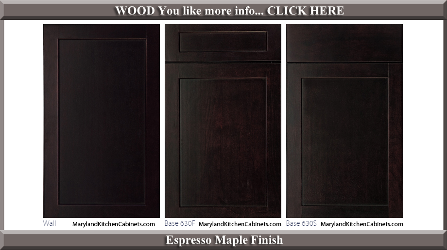 630 Espresso Maple Finish Cabinet Door Style