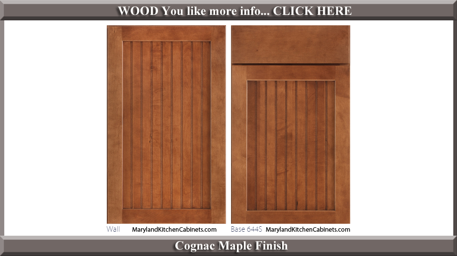 644 Cognac Maple Finish Cabinet Door Style