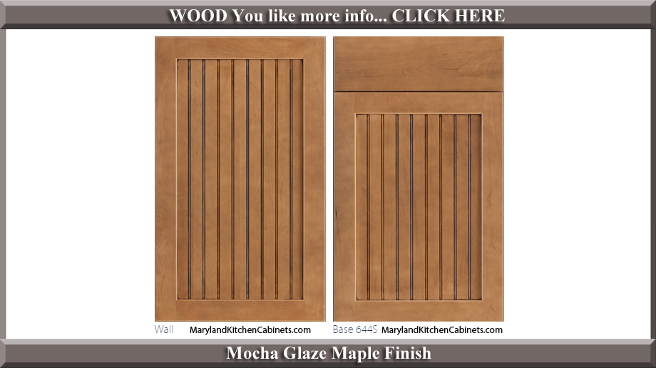 644 Mocha Glaze Maple Finish Cabinet Door Style