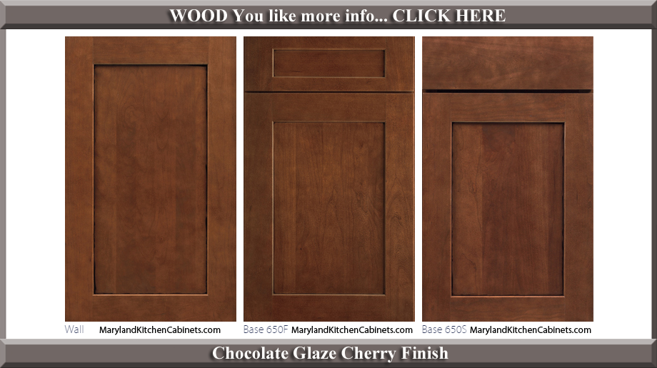 650 Chocolate Glaze Cherry Finish Cabinet Door Style