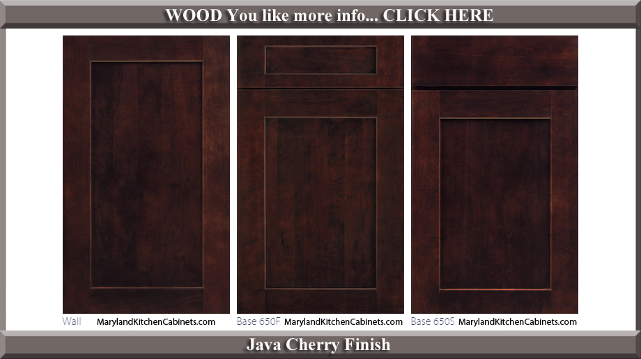 650 Java Cherry Finish Cabinet Door Style