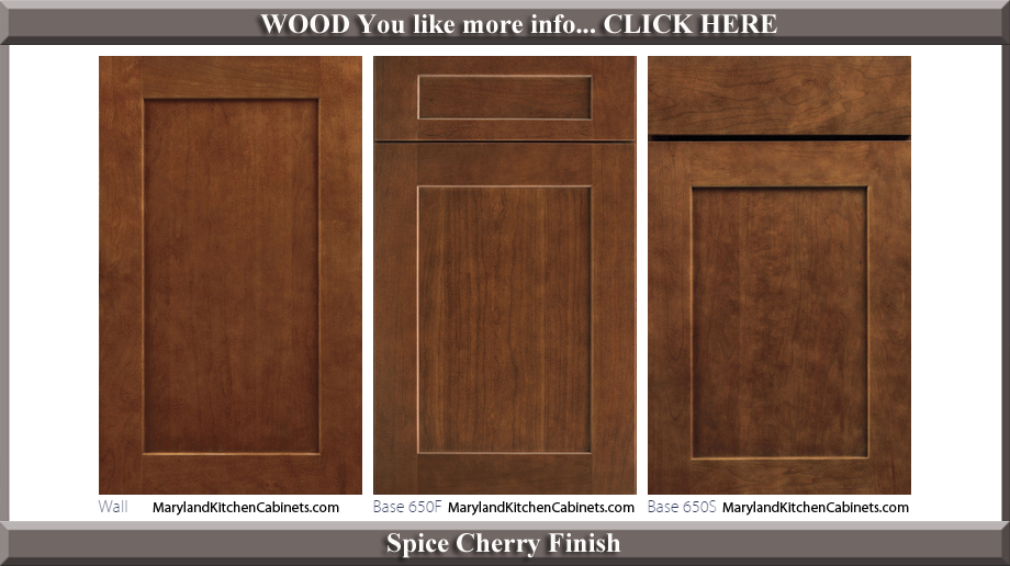 650 Spice Cherry Finish Cabinet Door Style