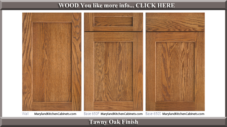 650 Tawny Oak Finish Cabinet Door Style