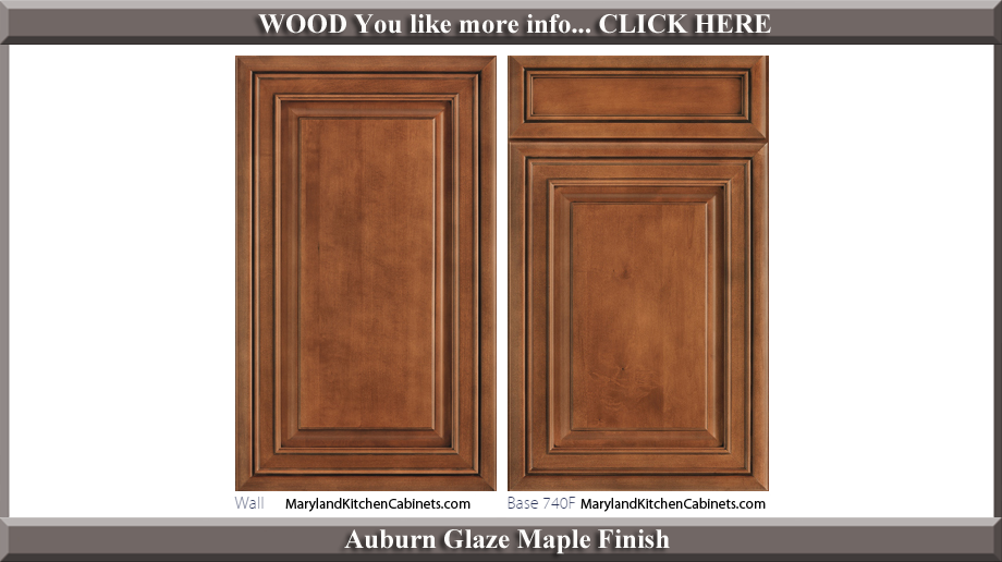 740 Auburn Glaze Maple Finish Cabinet Door Style