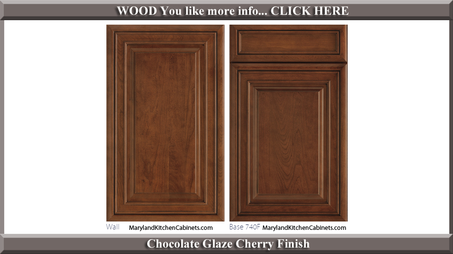 740 Chocolate Glaze Cherry Finish Cabinet Door Style