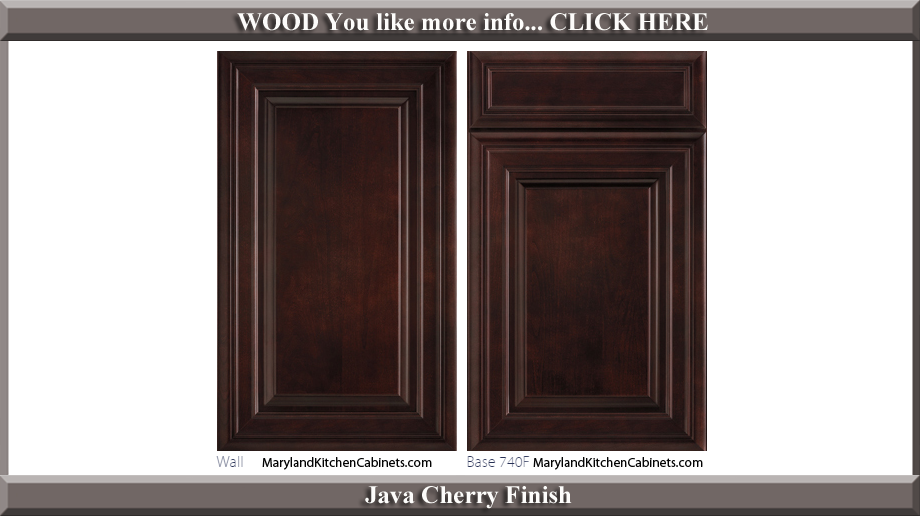 740 Java Cherry Finish Cabinet Door Style