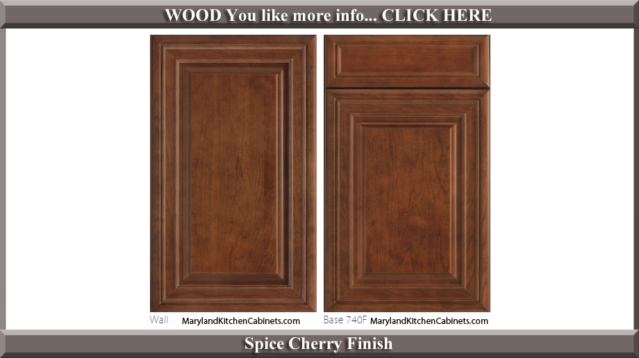 740 Spice Cherry Finish Cabinet Door Style