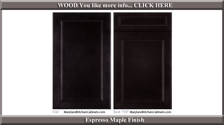 750 Espresso Maple Finish Cabinet Door Style