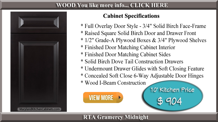 Gramercy Midnight RTA Cabinets