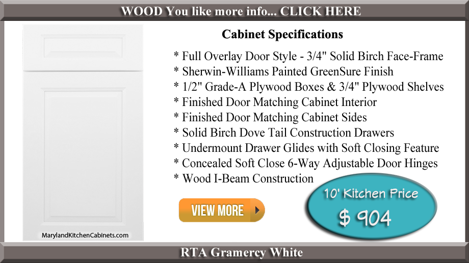 Gramercy White RTA Cabinets