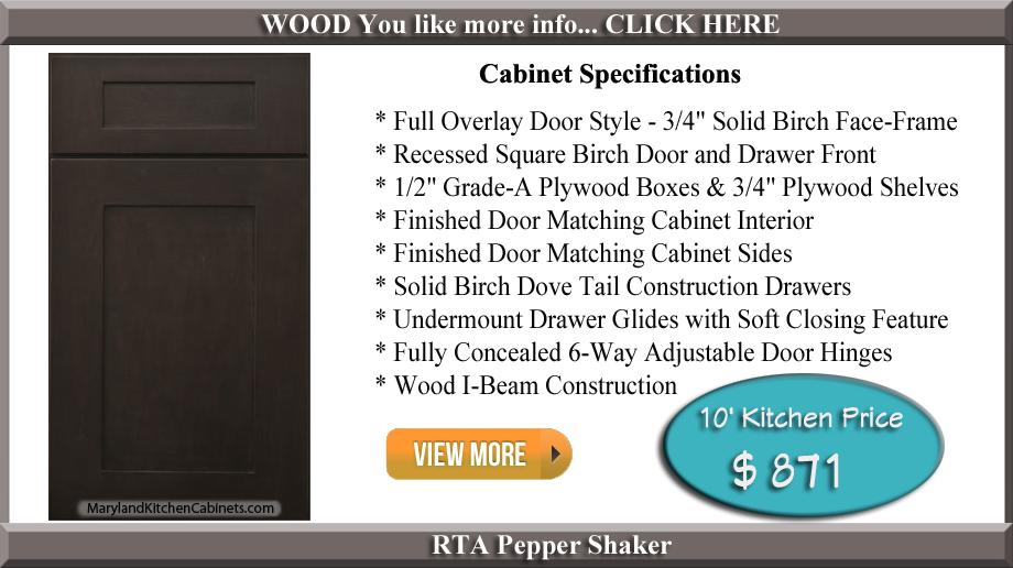 Pepper Shaker RTA Cabinets